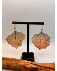 EDICIÓN LIMITADA  pendientes artesanos de hoja natural