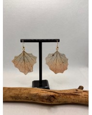 EDICIÓN LIMITADA  pendientes artesanos de hoja natural