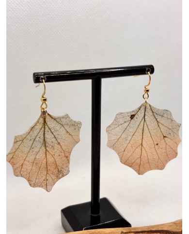 EDICIÓN LIMITADA  pendientes artesanos de hoja natural