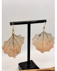 EDICIÓN LIMITADA  pendientes artesanos de hoja natural