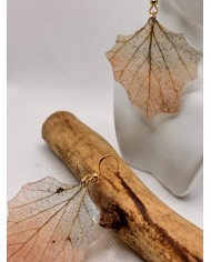 EDICIÓN LIMITADA  pendientes artesanos de hoja natural