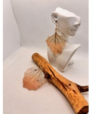 EDICIÓN LIMITADA  pendientes artesanos de hoja natural