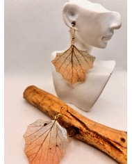 EDICIÓN LIMITADA  pendientes artesanos de hoja natural