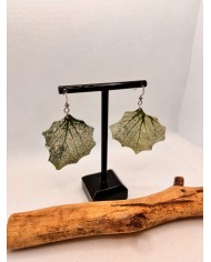 EDICIÓN LIMITADA pendientes de hoja natural esqueletizada