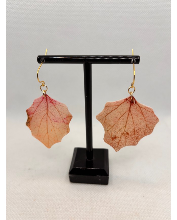EDICIÓN LIMITADA pendientes artesanos de hoja natural