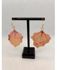 EDICIÓN LIMITADA  pendientes artesanos de hoja natural