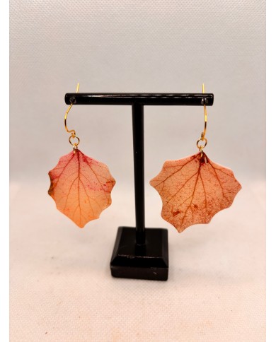 EDICIÓN LIMITADA pendientes artesanos de hoja natural