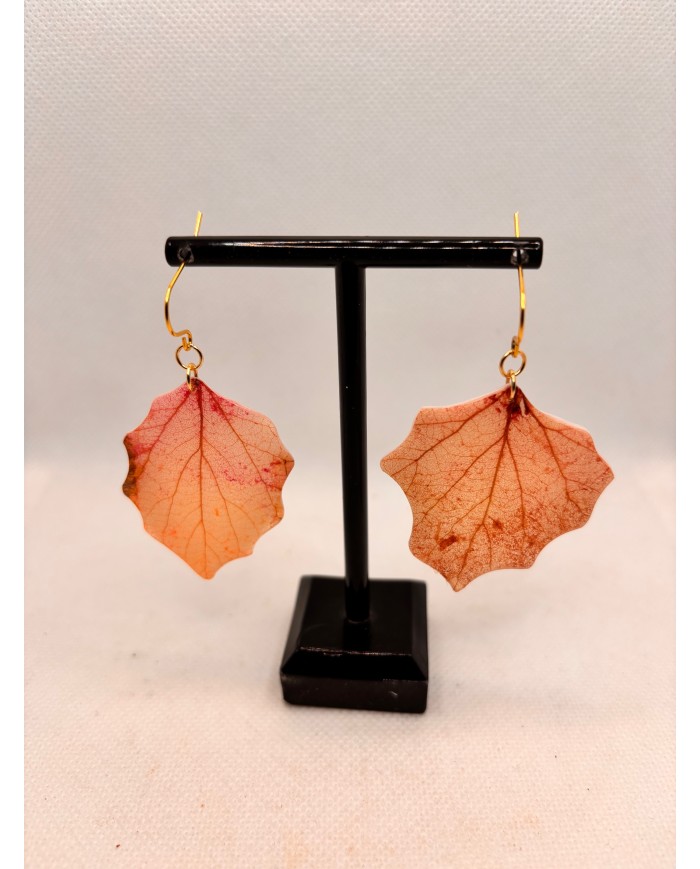 EDICIÓN LIMITADA pendientes artesanos de hoja natural