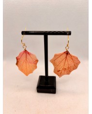 EDICIÓN LIMITADA pendientes artesanos de hoja natural