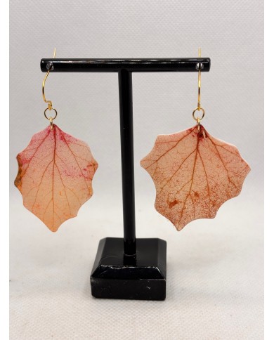 EDICIÓN LIMITADA pendientes artesanos de hoja natural