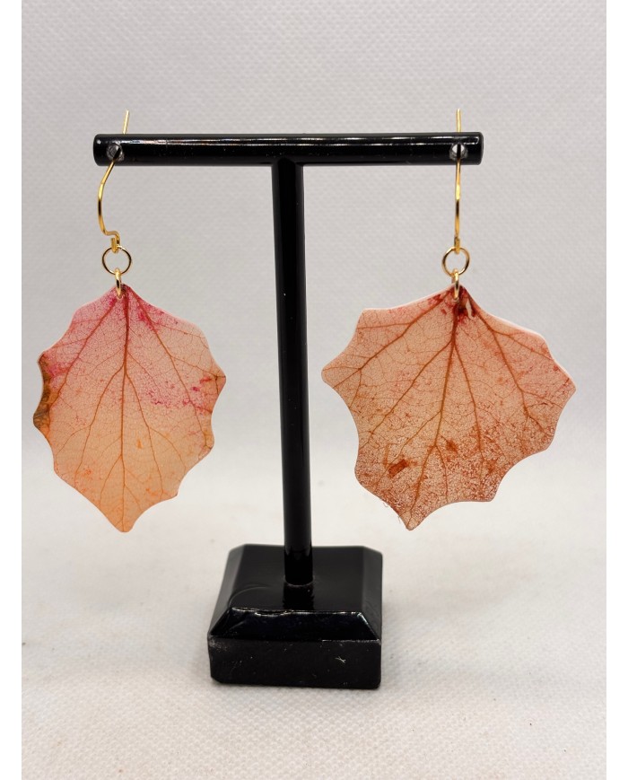EDICIÓN LIMITADA pendientes artesanos de hoja natural