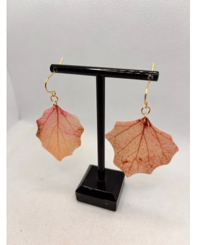 EDICIÓN LIMITADA pendientes artesanos de hoja natural