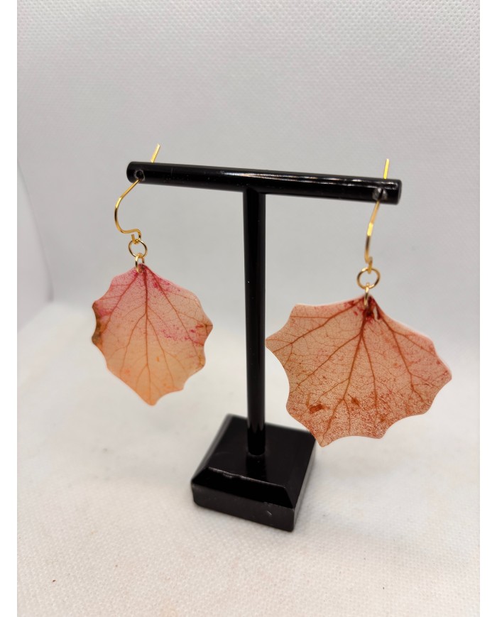 EDICIÓN LIMITADA pendientes artesanos de hoja natural