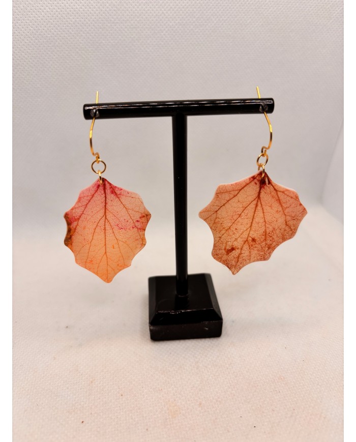 EDICIÓN LIMITADA pendientes artesanos de hoja natural