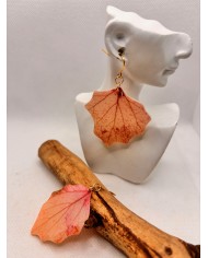 EDICIÓN LIMITADA pendientes artesanos de hoja natural
