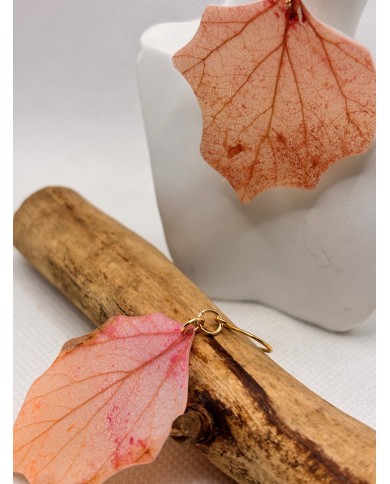 EDICIÓN LIMITADA pendientes artesanos de hoja natural