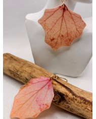 EDICIÓN LIMITADA pendientes artesanos de hoja natural