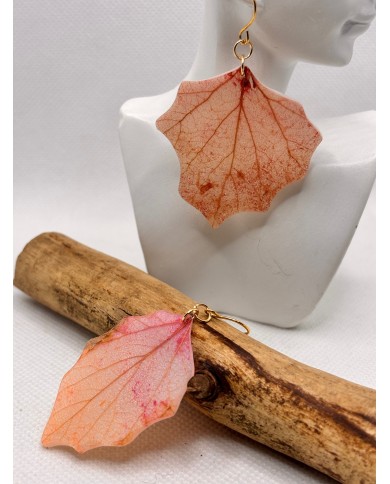 EDICIÓN LIMITADA pendientes artesanos de hoja natural