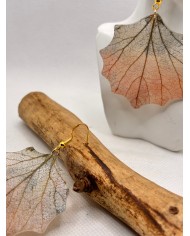 EDICIÓN LIMITADA  pendientes artesanos de hoja natural