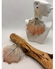 EDICIÓN LIMITADA  pendientes artesanos de hoja natural