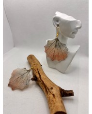 EDICIÓN LIMITADA  pendientes artesanos de hoja natural