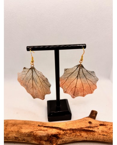EDICIÓN LIMITADA  pendientes artesanos de hoja natural