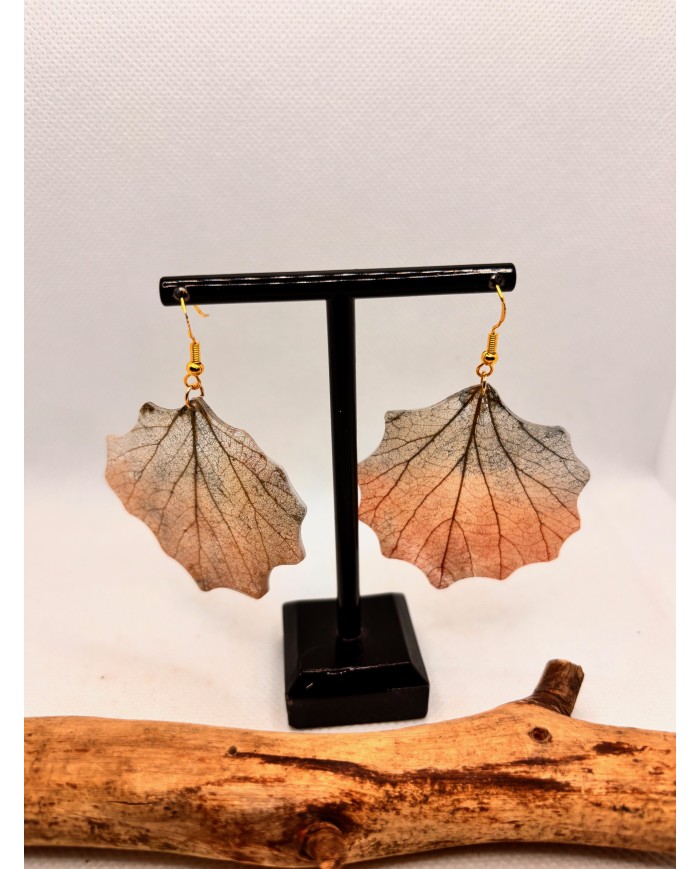 EDICIÓN LIMITADA  pendientes artesanos de hoja natural