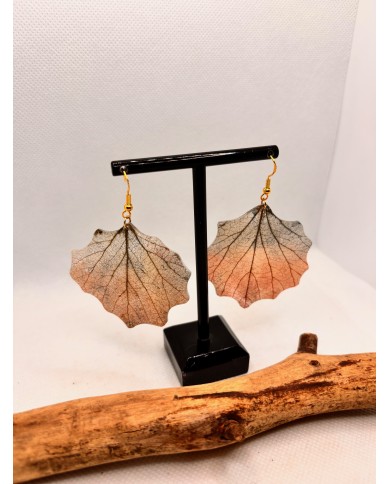 EDICIÓN LIMITADA  pendientes artesanos de hoja natural
