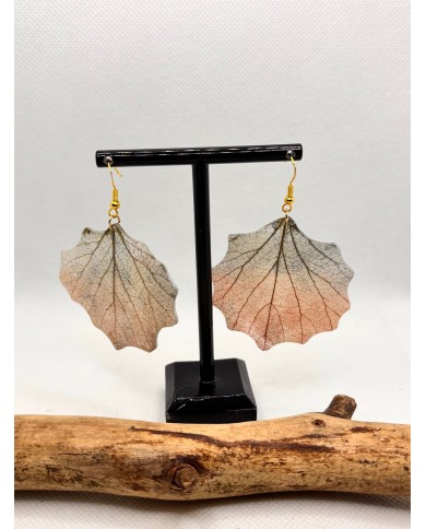 EDICIÓN LIMITADA  pendientes artesanos de hoja natural