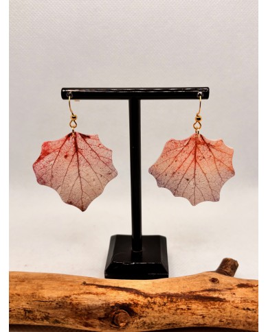 EDICIÓN LIMITADA pendientes artesanos de hoja natural