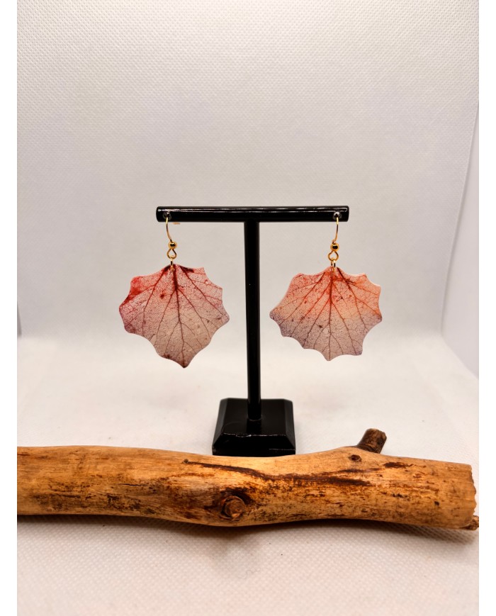EDICIÓN LIMITADA pendientes artesanos de hoja natural