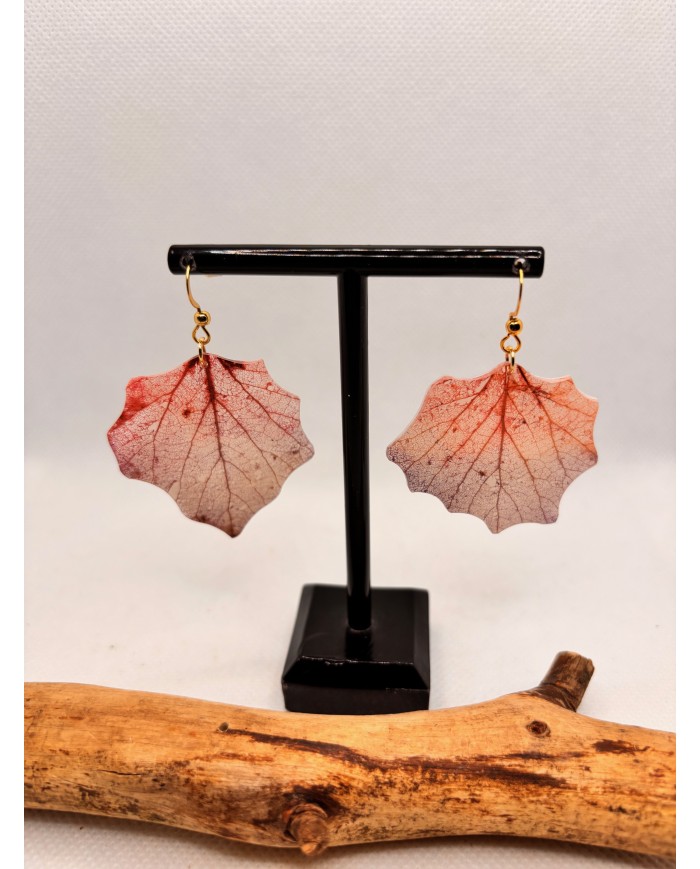 EDICIÓN LIMITADA pendientes artesanos de hoja natural