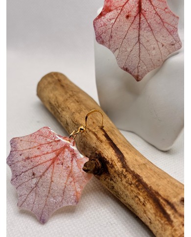 EDICIÓN LIMITADA pendientes artesanos de hoja natural