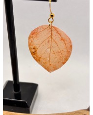 EDICIÓN LIMITADA pendientes de hoja natural esqueletizada