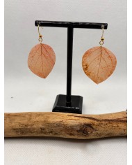 EDICIÓN LIMITADA pendientes de hoja natural esqueletizada