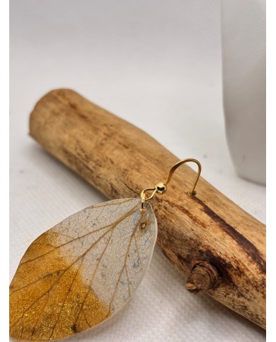 EDICIÓN LIMITADA pendientes artesanos de hoja natural