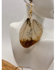 EDICIÓN LIMITADA pendientes artesanos de hoja natural