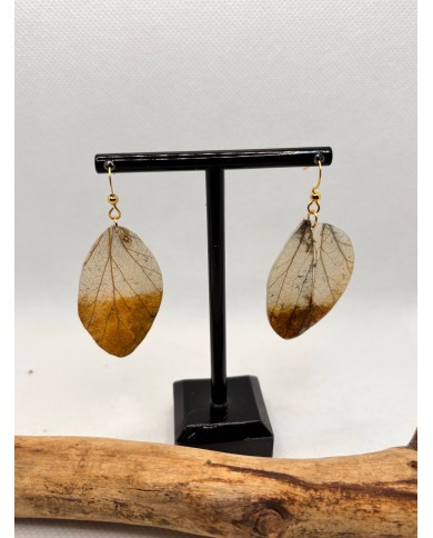 EDICIÓN LIMITADA pendientes artesanos de hoja natural