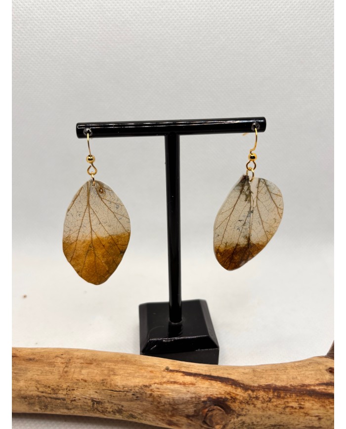 EDICIÓN LIMITADA pendientes artesanos de hoja natural