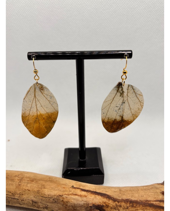 EDICIÓN LIMITADA pendientes artesanos de hoja natural