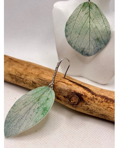 EDICIÓN LIMITADA pendientes artesanos de hoja natural