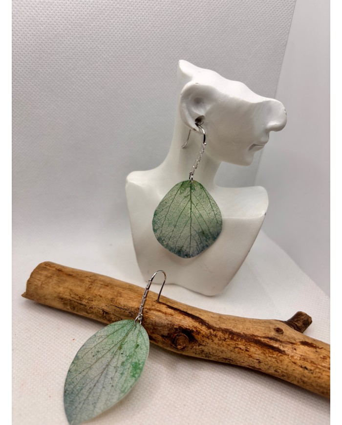 EDICIÓN LIMITADA pendientes artesanos de hoja natural
