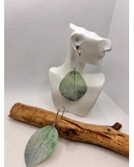 EDICIÓN LIMITADA pendientes artesanos de hoja natural