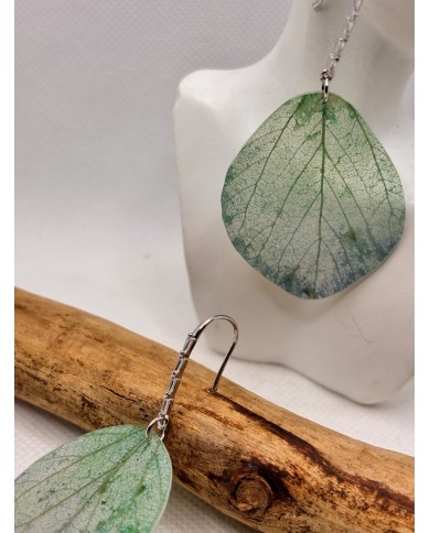 EDICIÓN LIMITADA pendientes artesanos de hoja natural