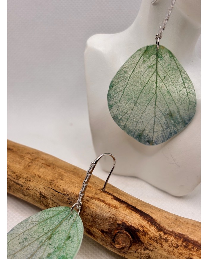 EDICIÓN LIMITADA pendientes artesanos de hoja natural