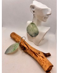 EDICIÓN LIMITADA pendientes artesanos de hoja natural