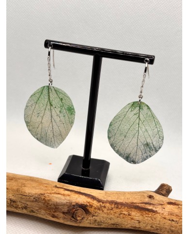 EDICIÓN LIMITADA pendientes artesanos de hoja natural