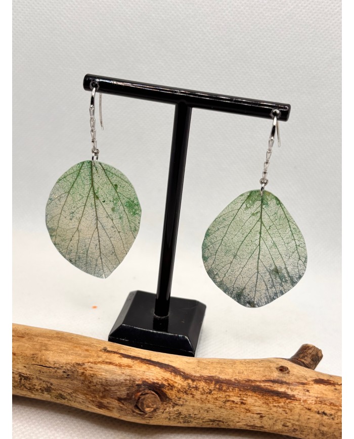 EDICIÓN LIMITADA pendientes artesanos de hoja natural