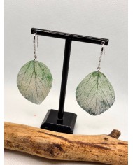 EDICIÓN LIMITADA pendientes artesanos de hoja natural