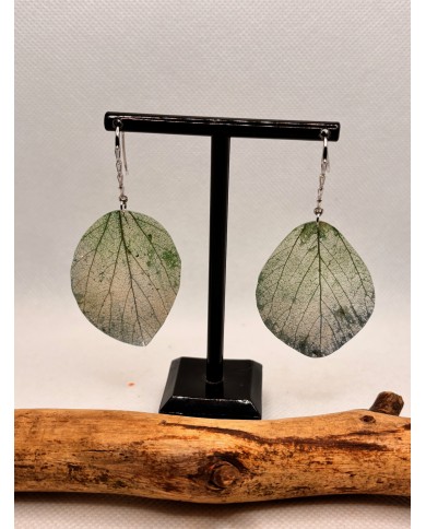 EDICIÓN LIMITADA pendientes artesanos de hoja natural